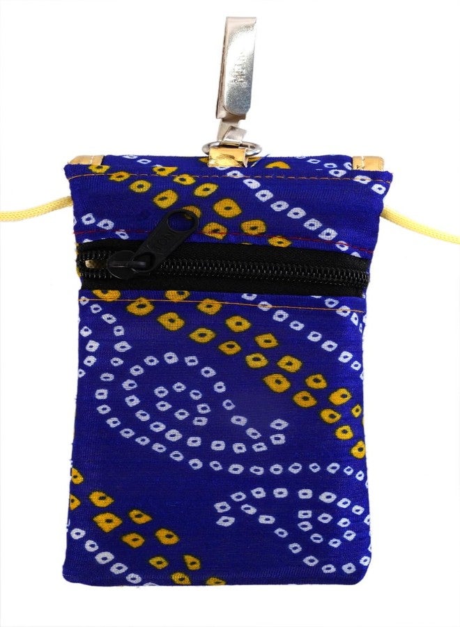 SUMERA WARQ Mobile Pouch Cover for Women Designer Multicolor Handmade Ethnic with Sling & Clip - Image 3
